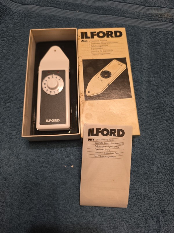 VINTAGE ILFORD EM10 Enlarging Exposure Monitor Darkroom Meter - Made in England