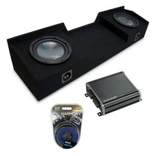 04-15 Fits Nissan Titan King Crew Truck Harmony R124 Dual 12 Sub Box & CXA400.1