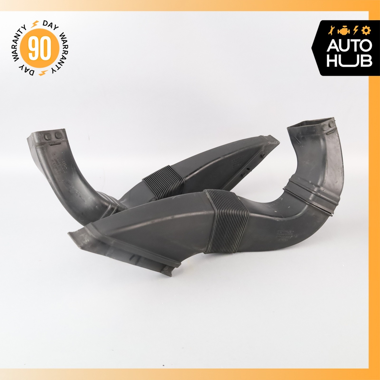 Bentley Continental Flying Spur GT Left & Right Air Intake Hose Pipe Set OEM