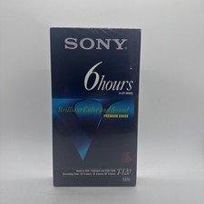 Sony VHS Premium Grade 6 Hours T-120 Video Blank Tape Cassette - NEW