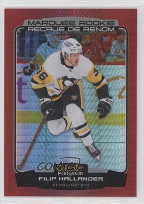 2022 O-Pee-Chee Platinum Marquee Rookies Red Prism Filip Hallander Rookie RC 0cv