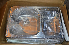 Stainless Kitchen Sink NEW BLANCO Drop-In 33" x 22" Steel Double Basin SAVE BIG 