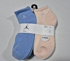 Nike Jordans Youuth Girls Socks Ankle Jumpman Basketball Cushioned SZ 5Y-7Y