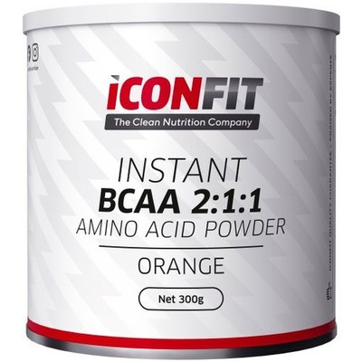 ICONFIT BCAA 2:1:1 Aminosäuren mit Orangengeschmack, 300 g