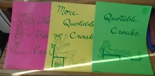 lot of 3 Quotable Croaks and More Final  Cross Stitch Pattern Booklets GUC