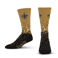 NFL NEW ORLEANS SAINTS Spray Zone Crew Socks Youth Team Color - For Bare Feet