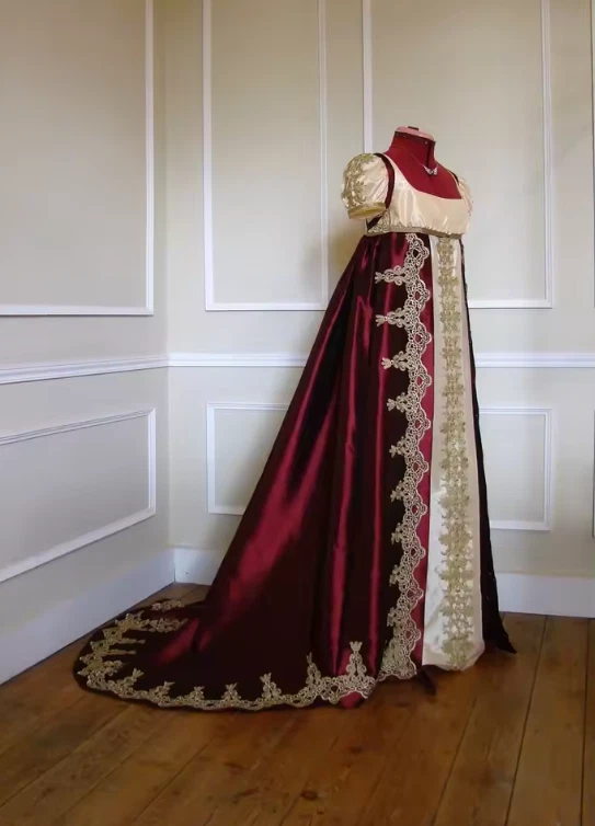 Vestido de novia victoriano regencia cintura imperio Jane Austen disfraz vestido Foto 2 de 4