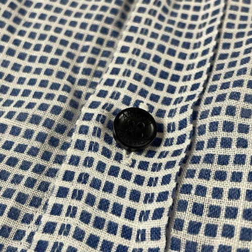 Armani Collezioni Shirt Mens Small Button Up 100% Linen Flax Long Sleeve T733 - Picture 4 of 13