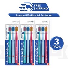 3 x Curaprox CS 5460 Ultra Soft Toothbrush 3count 9 Brushes Total - PACK OF 3