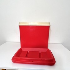 Vintage Cool Box 1970's Red - Camping Festival Picnic etc