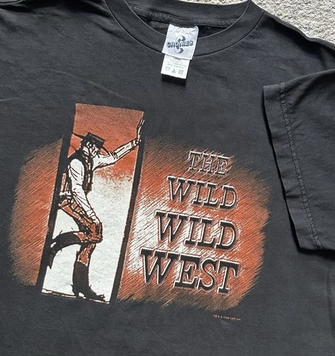 Vintage 1996 Wild Wild West CBS TV Show Promo T-shirt Sz Large - product listing photo