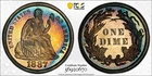 1887 Seated Liberty Dime PCGS PR66 – Gorgeous Toned Proof – Superb Eye Appeal