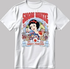 DISNEY SNOWWHITE PRINCESS WHITE T SHIRT WITH UNISEX STYLE BEST GIFT