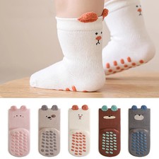 Cartoon Newborn Socks Anti-Slip Children'S Socks Autumn Cute Soft Boys Socks Ind