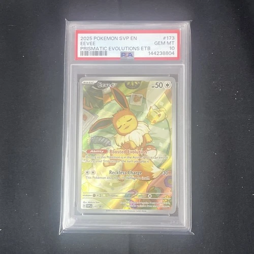 Pokemon 2025 Eevee 173 Black Star Promo Prismatic Evolutions ETB GEM MINT PSA 10