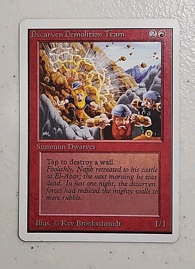 Dwarven Demolition Team Unlimited Edition Regular MTG 