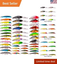 Versatile Fishing Lure Kit: 43pcs Minnows & Crankbaits for All Skill Levels