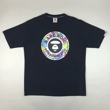 AAPE by Bathing Ape Shirt Mens Medium Black Colour Camo Starbuck Tee