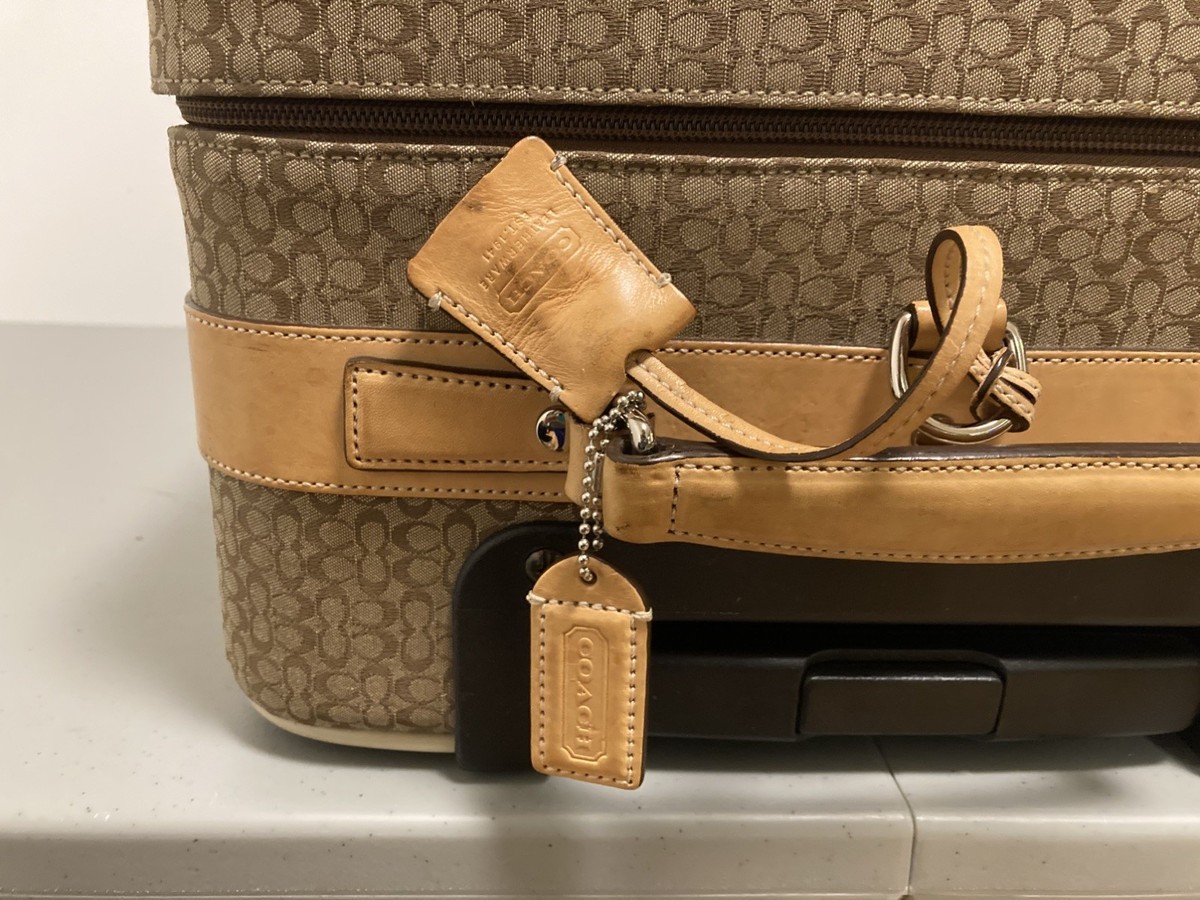 Vintage Coach Rolling Carry On Luggage | eBay