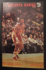 1974-75 ATLANTA HAWKS NBA BASKETBALL MEDIA PRESS GUIDE LOU HUDSON COVER