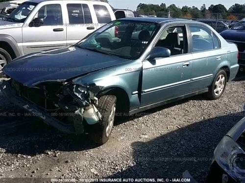 CIVIC Left Driver Door Mirror LH Power Sedan 4 Dr 99 00 Factory OEM Glass WTY OE