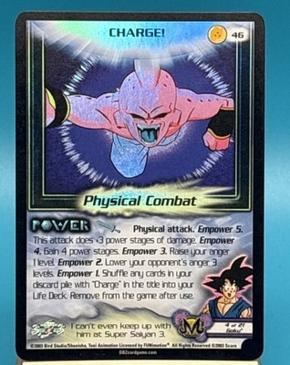 Charge! 46 Foil Limited DBZ CCG Dragon Ball Z Physical Combat Power 4 Of 21 Goku