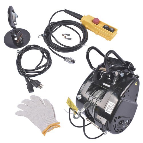 Electric Chain Hoist Winch Wired Control 500~1100lb Capacity 110V Electric Winch - Picture 70 of 104
