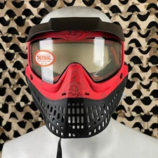 NEW JT ProFlex Paintball Mask - Bandana Red w/ 1 Lens - Clear
