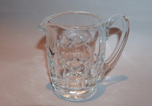 8320: Beautiful Waterford Irish Crystal Handled Pitcher Creamer