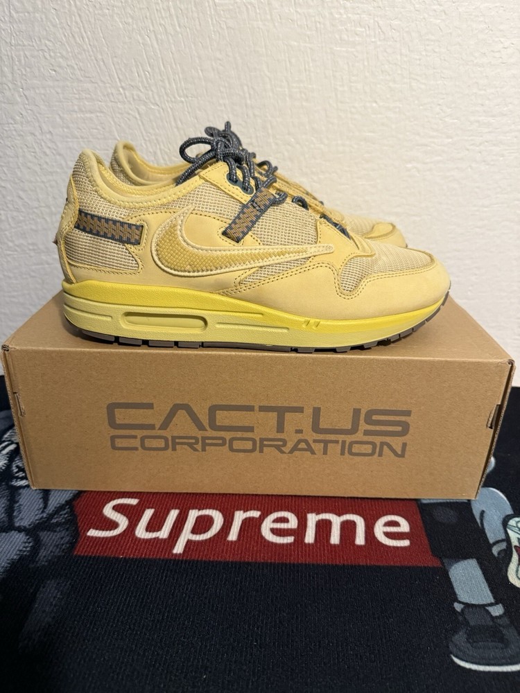 Size 8.5 - Nike Air Max 1 Cactus Jack Saturn Gold DO9392-700