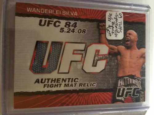2009 Topps UFC Fight Mat Relics Black #FMWS Wanderlei Silva 30/88