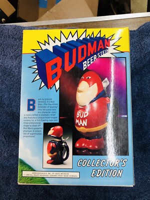 Vintage 1989 Budweiser Bud Man Beer Stein. | eBay