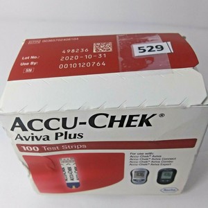Accu-Chek-Aviva-Plus-100-Count-Exp-10-2020-Diabetic-Glucose-Test-Strips