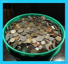 Lot Unsearched Mixed Foreign Coins By The Pound. Save 10% off additional Lots