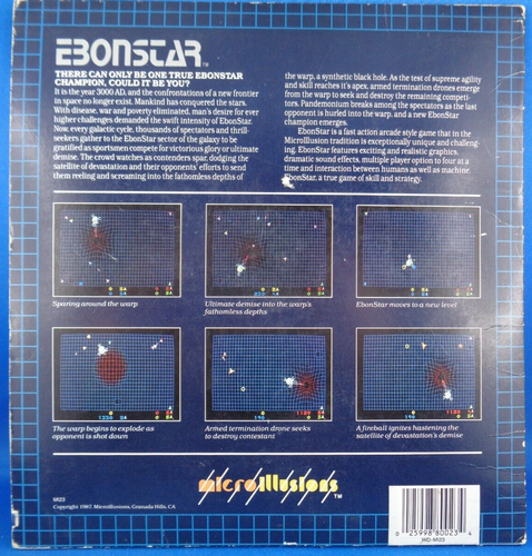COMMODORE AMIGA -- EBONSTAR (MICROILLUSIONS) - Picture 5 of 5