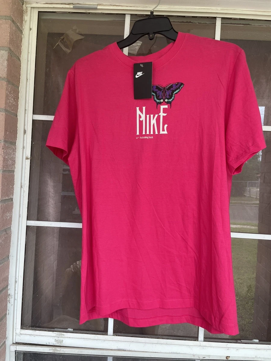NWT Nike Men s Air Sprung T Shirt SS Crew Neck Pink Sz XL eBay