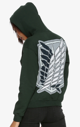 Anime ATTACK ON TITAN GREEN SCOUT Girls 