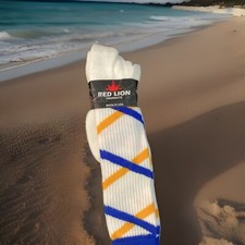 Vintage Red Lion 2   Length Tube Socks