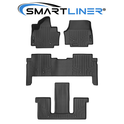 SMARTLINER Custom Fit Floor Mats 3 Row TPE 2024-2025 Kia EV9 SUV
