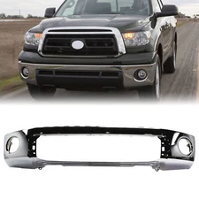 Front Bumper For 2007-2013 Toyota Tundra Chrome Steel 521110C021 TO1002182