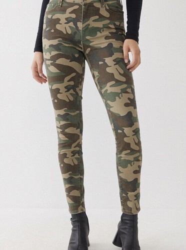 TRUE RELIGION WOMEN'S JENNIE SKINNY GREEN CAMO JEANS sz 27 NEW$159 AUTHENTIC - Picture 9 of 9