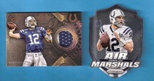 Andrew Luck 2014 TOPPS VALOR GAME USED PATCH CARD + PRIZM INSERT AIR MARSHALS