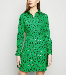 green leopard print dress uk