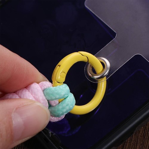 Polyester Phone Case Braided Lanyard Braided Colorful Wrist Straps All Phone - 第 3/20 張圖片