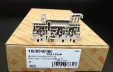100pcs Terminal Block ZDU 2.5/3AN 3 Channel Spring Type Terminal 1608540000