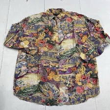 Vintage Tribes For Her Multicolored Flora Angel Baby Printed Button Up Women’s S