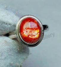 Natural Sunstone Ring 925 Sterling Silver Ring Handmade Fine Ring All Size