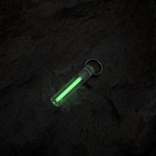 5PCS Glow in the Dark Keychain Necklace Pendant 3x22.5mm Glass Tube EDC Charm - Picture 12 of 15