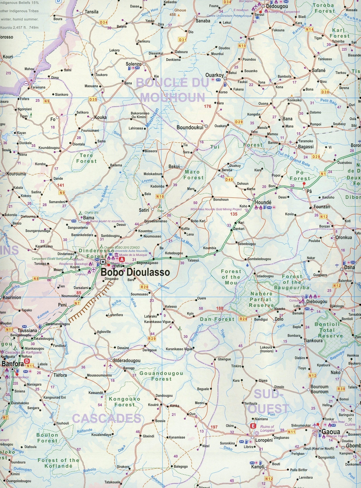 Thumbnail - Burkina Faso/west Africa 1:3 400 000 (land-)karte International Travel