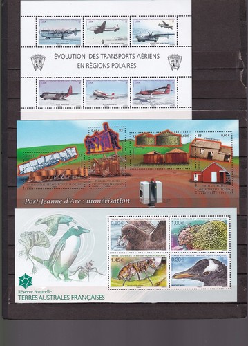 TAAF complete year poste mnh stamps, sheets 2012, bird, ship, airplanes - Picture 2 of 3